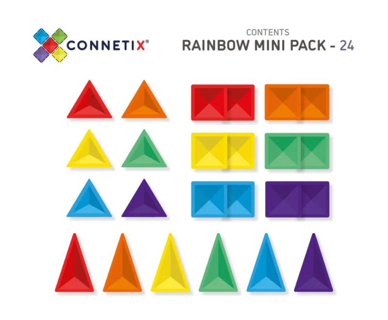 24 Rainbow Mini Pack Contents