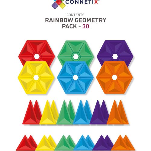 30 rainbow geometry pack contents