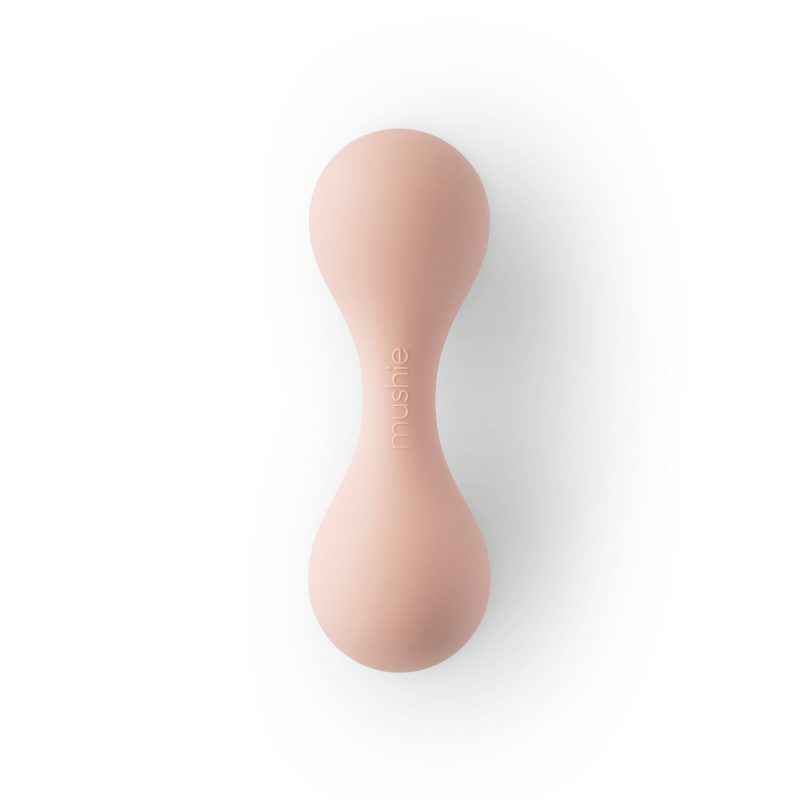 Blush SiliconeBabyRattleToy