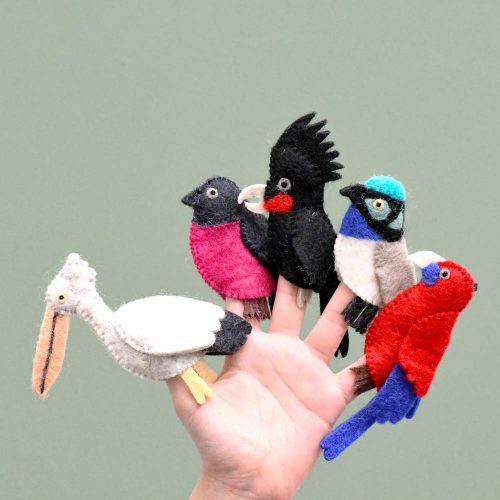 ColorfulAustralianBirds FingerPuppetSetof5 3