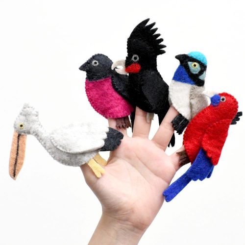 ColorfulAustralianBirds FingerPuppetSetof5 4