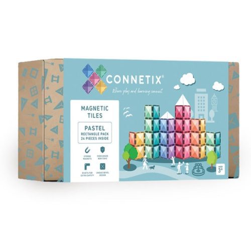 ConnetixTiles24PiecePastelRectanglePack