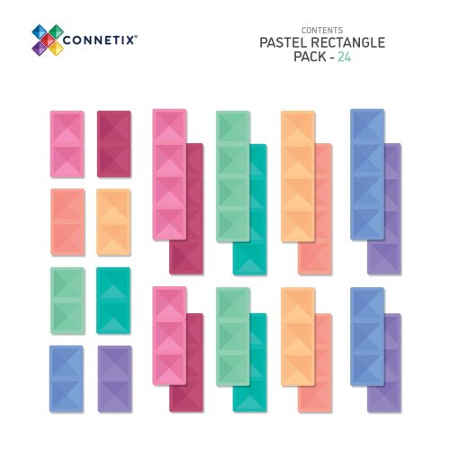 ConnetixTiles24PiecePastelRectanglePack2