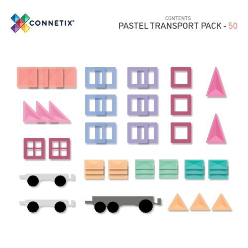 ConnetixTiles50PiecePastelTransportPack8