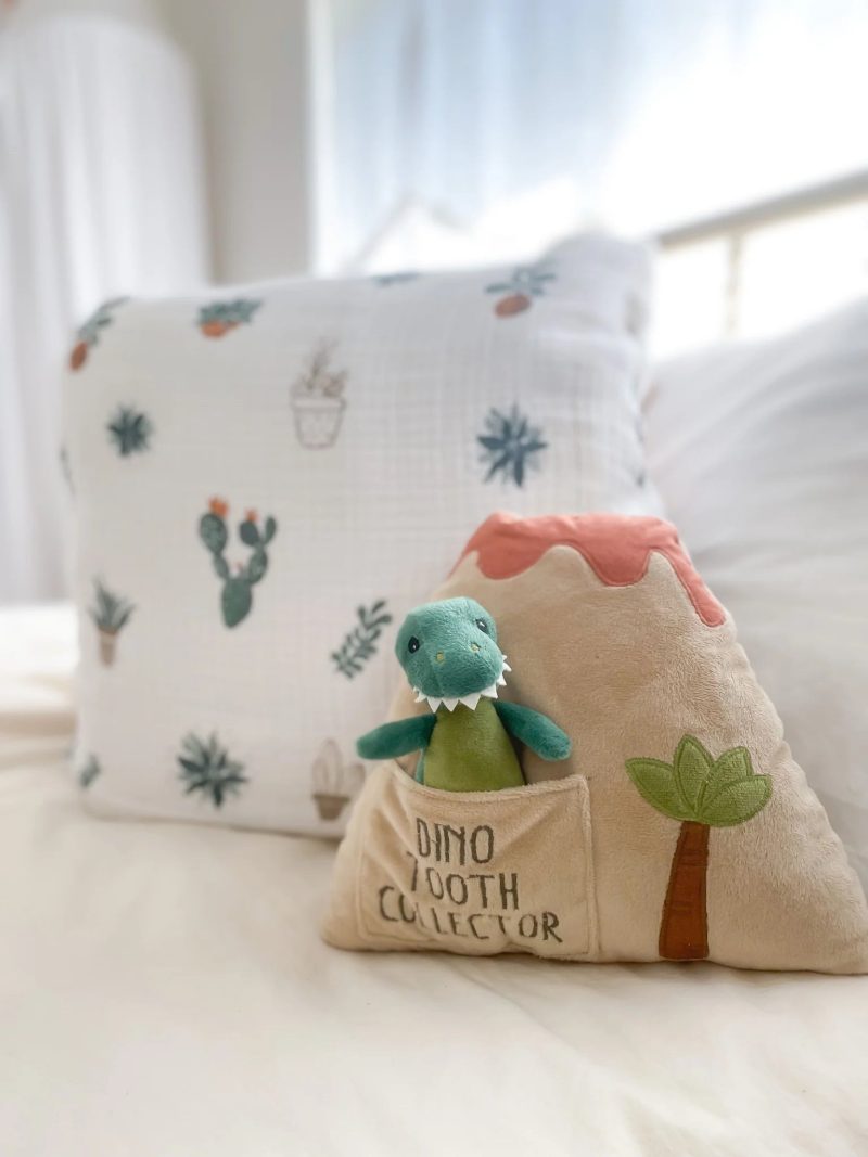 DinoIslandToothFairyPillowSet