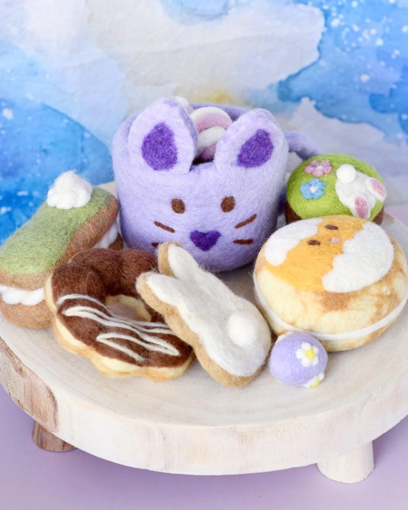 EasterFeltPlayFoodSet Lilac2