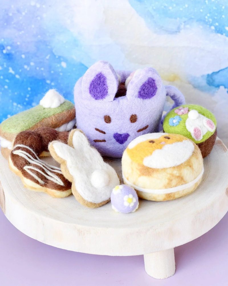 EasterFeltPlayFoodSet Lilac3