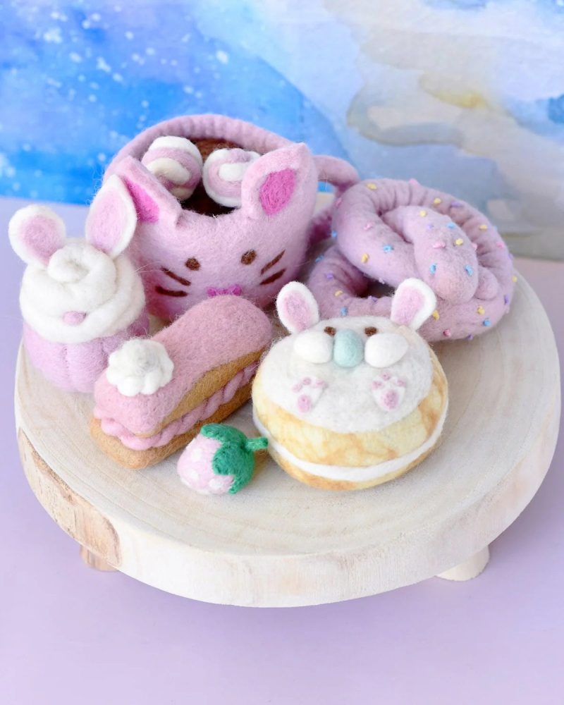 EasterFeltPlayFoodSet Pink3