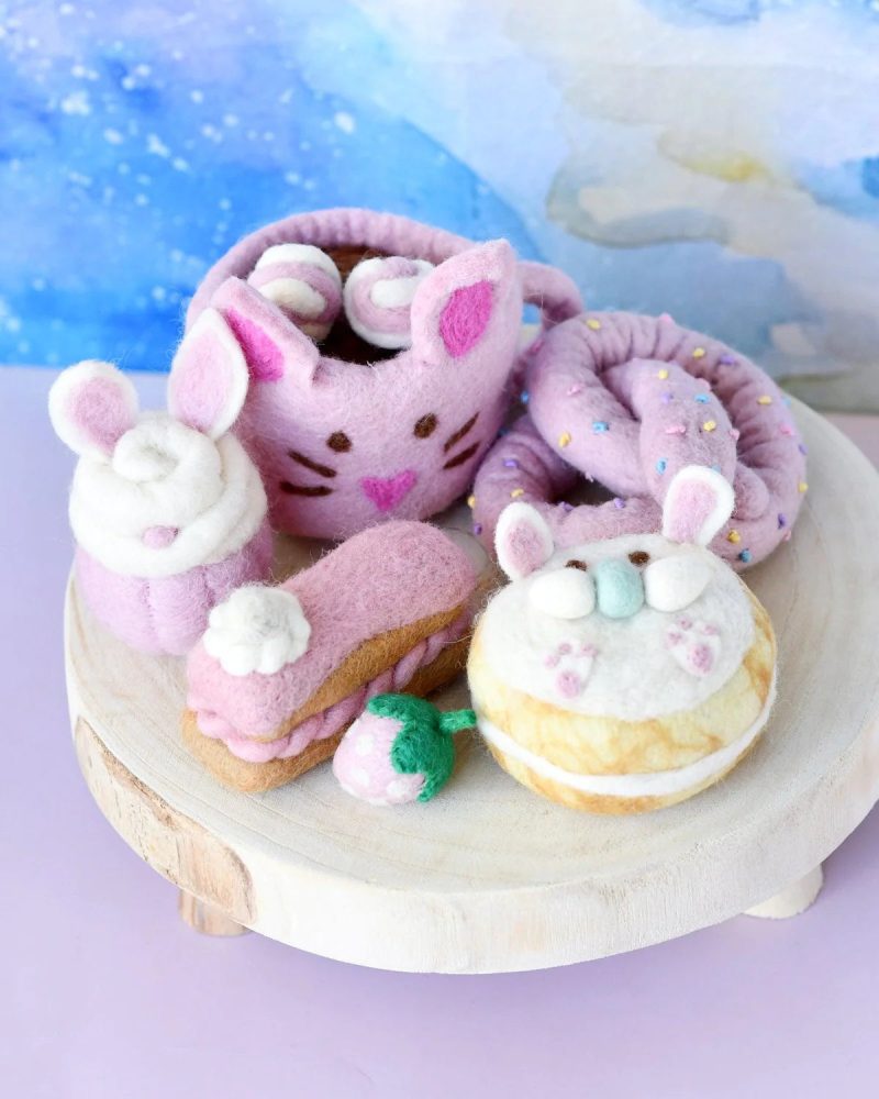 EasterFeltPlayFoodSet Pink4