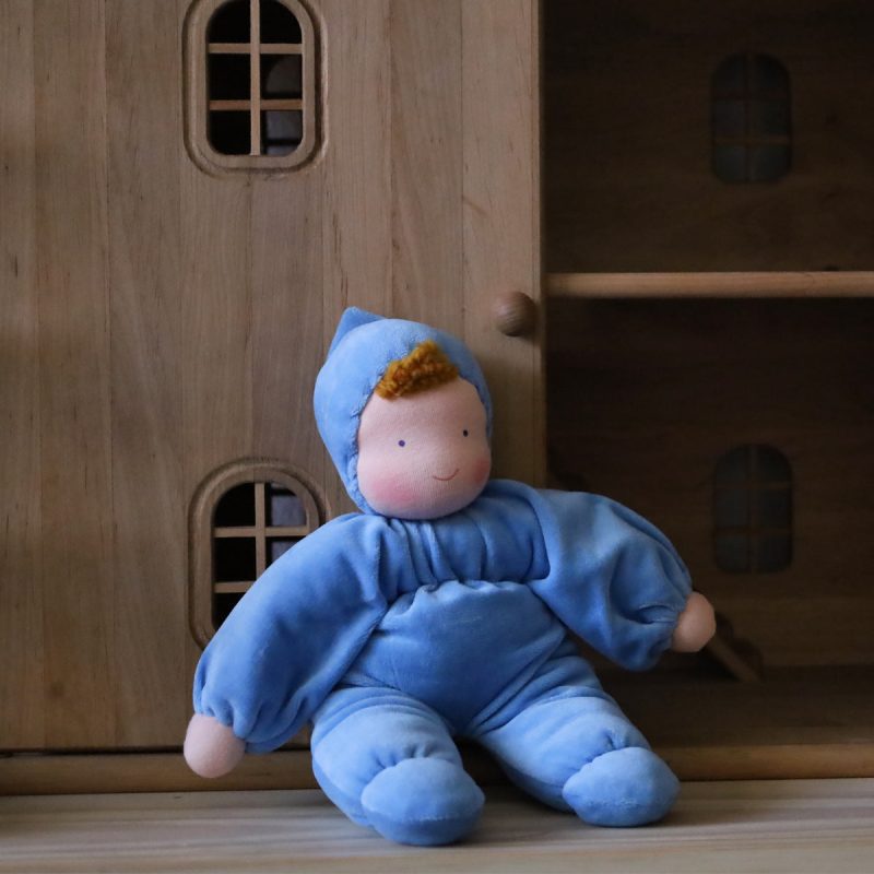 EviCuddleBabyWaldorfDoll Blue2