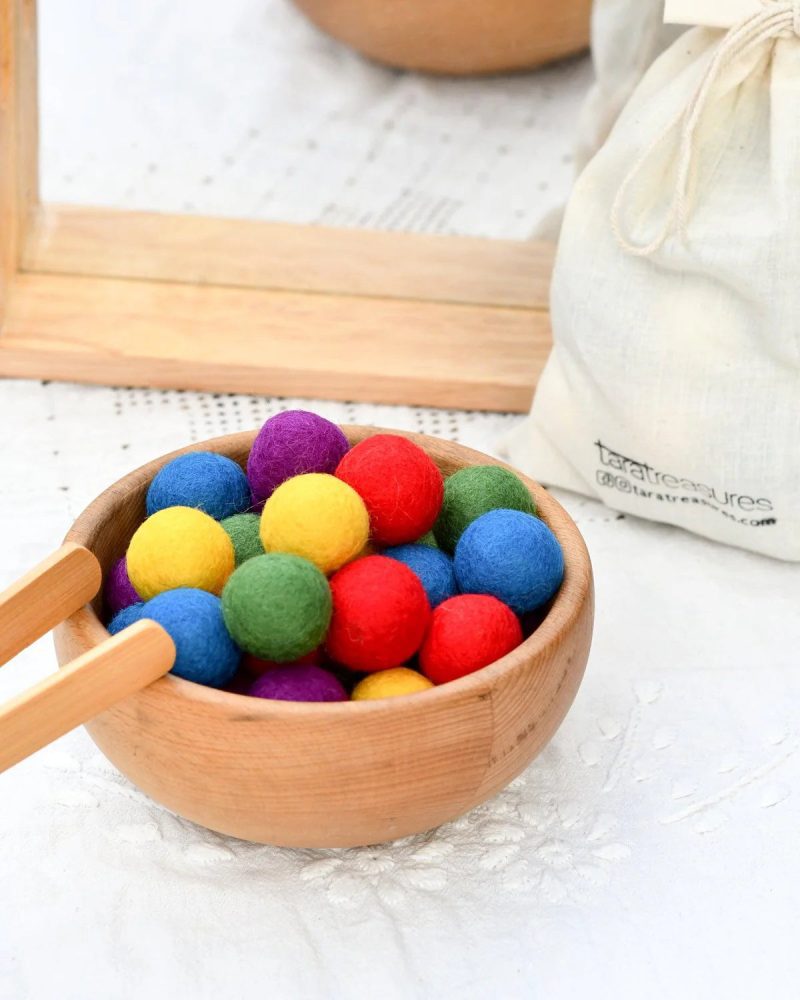 Felt Balls Loose Parts 24