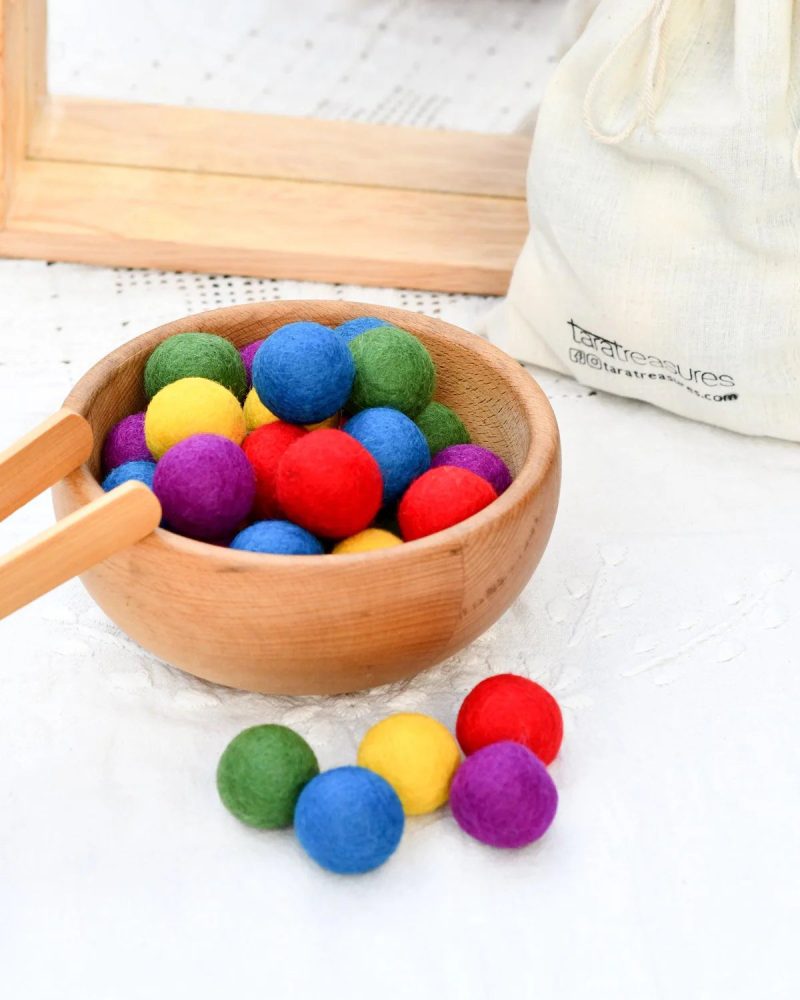 Felt Balls Loose Parts 25