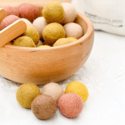 Felt Balls Loose Parts 3