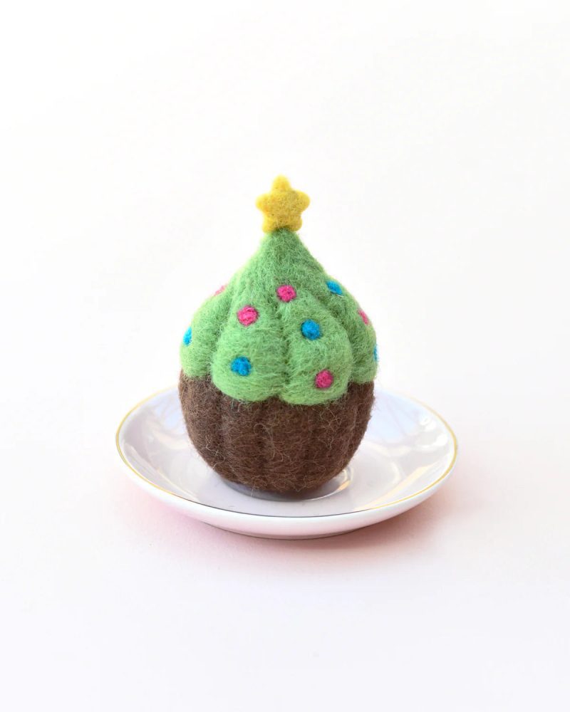 Felt Christmas Cupcake 3