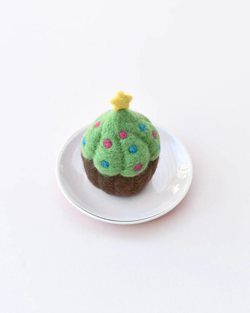 Felt Christmas Cupcake 4