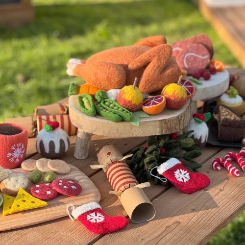 Felt Play Food Decor Cubby House 19