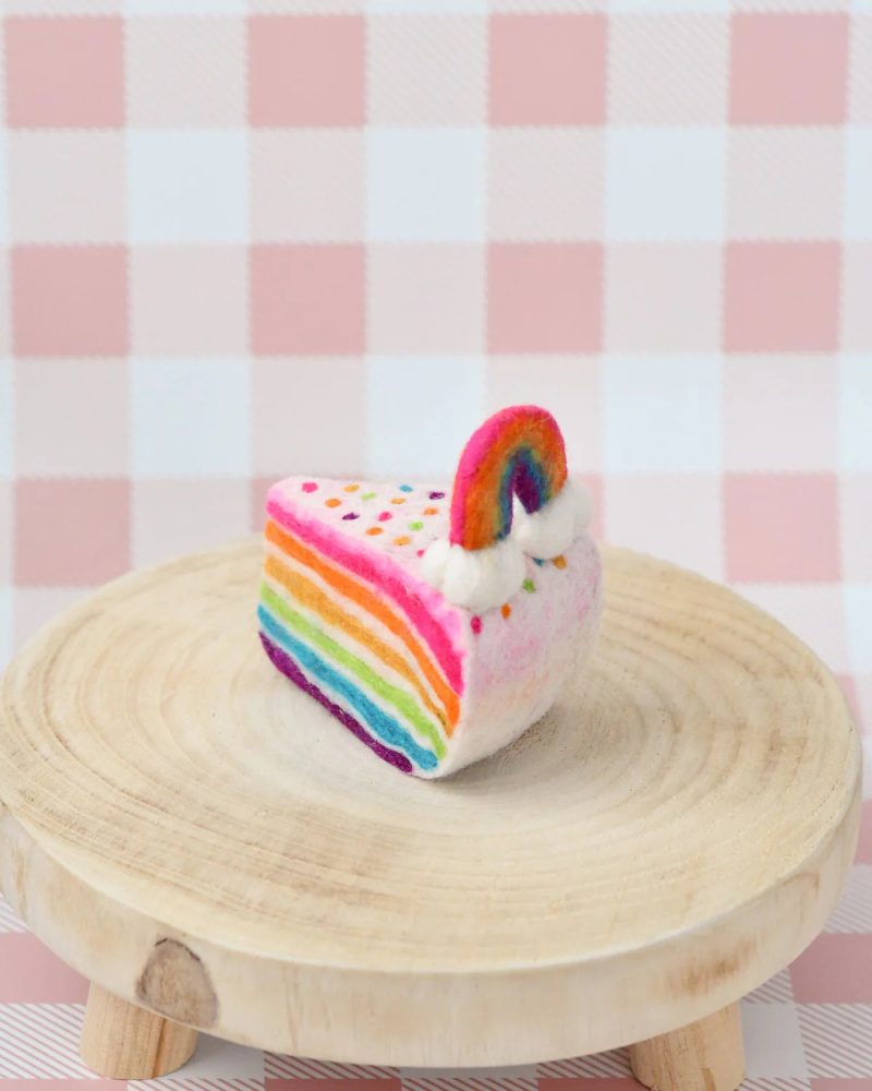 Felt Rainbow Cake Slice 2