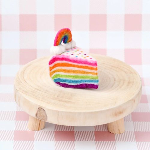 Felt Rainbow Cake Slice 3