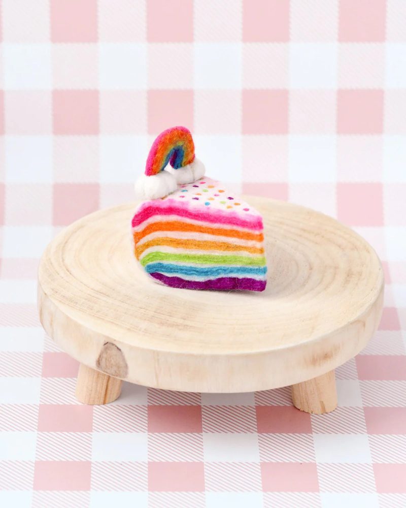 Felt Rainbow Cake Slice 3