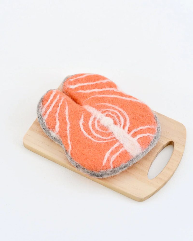 Felt Salmon Slice Play Food 3