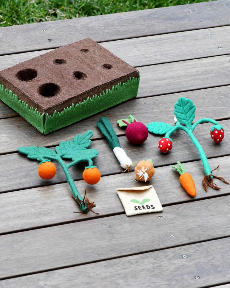 Felt Vegetables PlantingSet 7