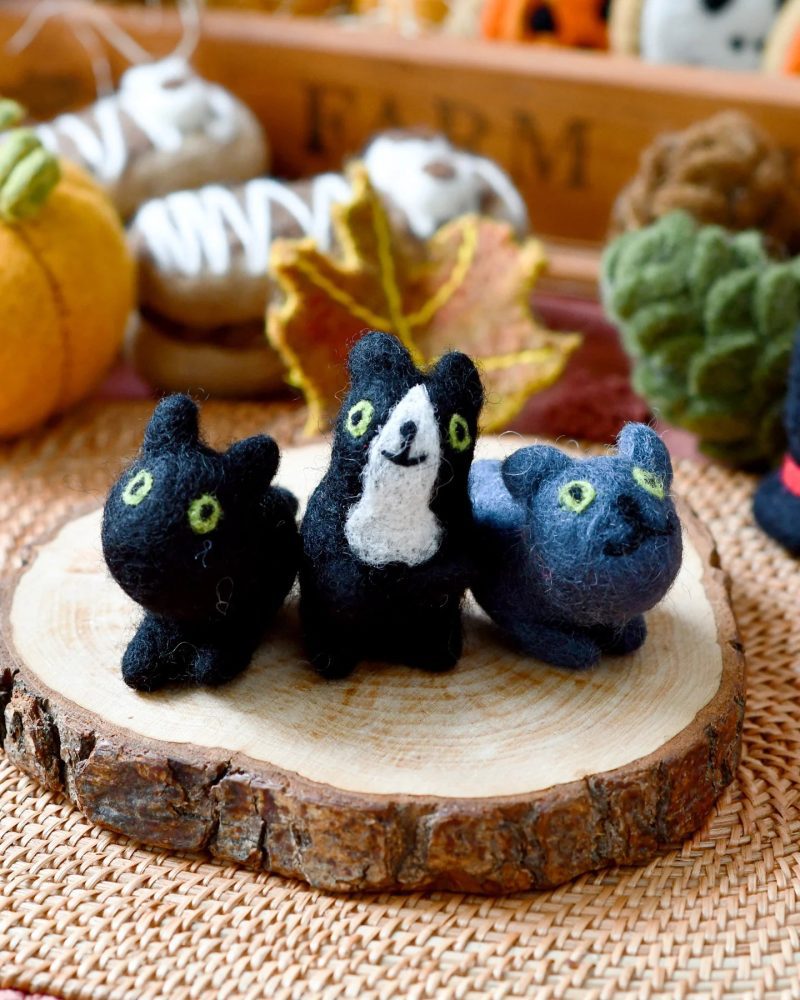 FeltCats Setof3