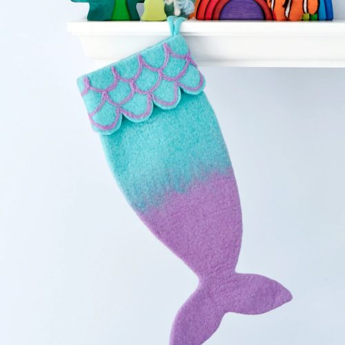 FeltMermaidChristmasStocking