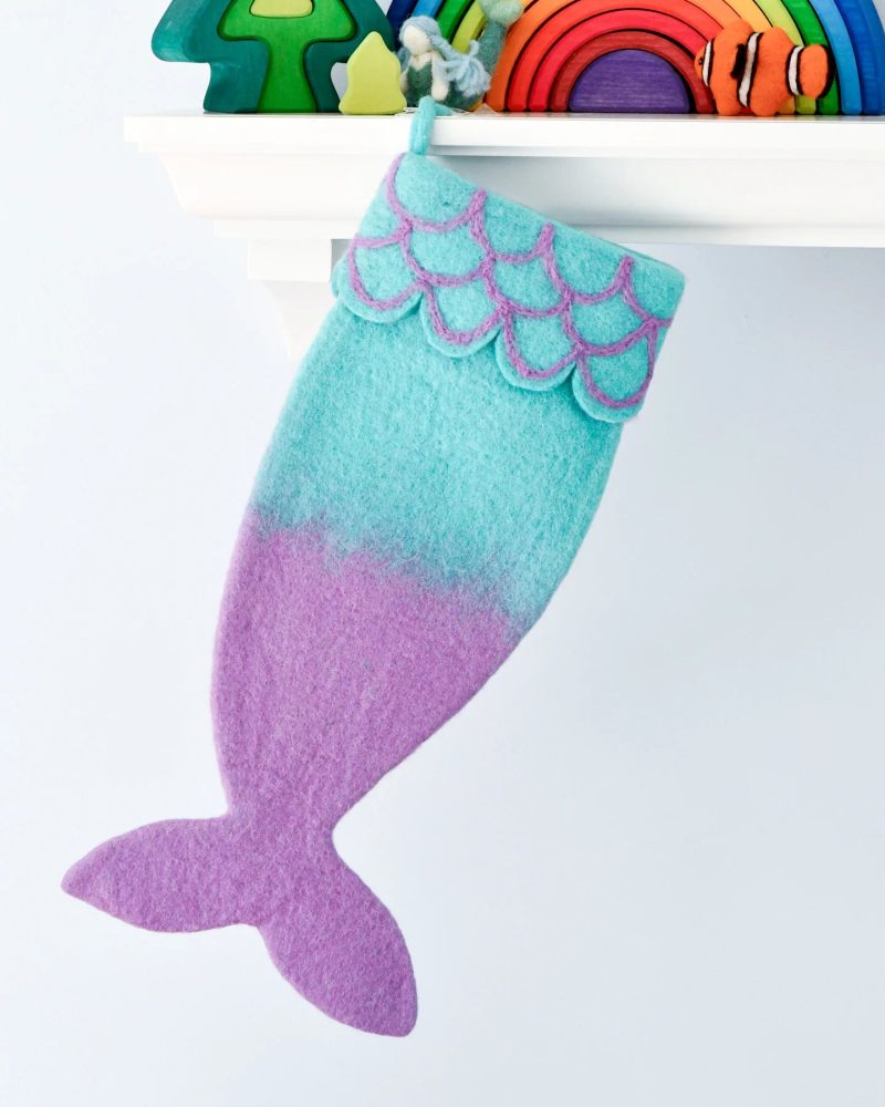 FeltMermaidChristmasStocking2