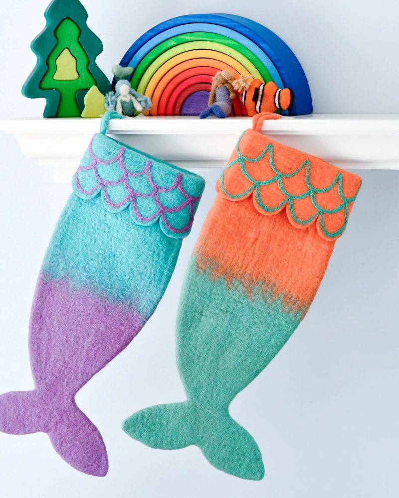 FeltMermaidChristmasStocking4