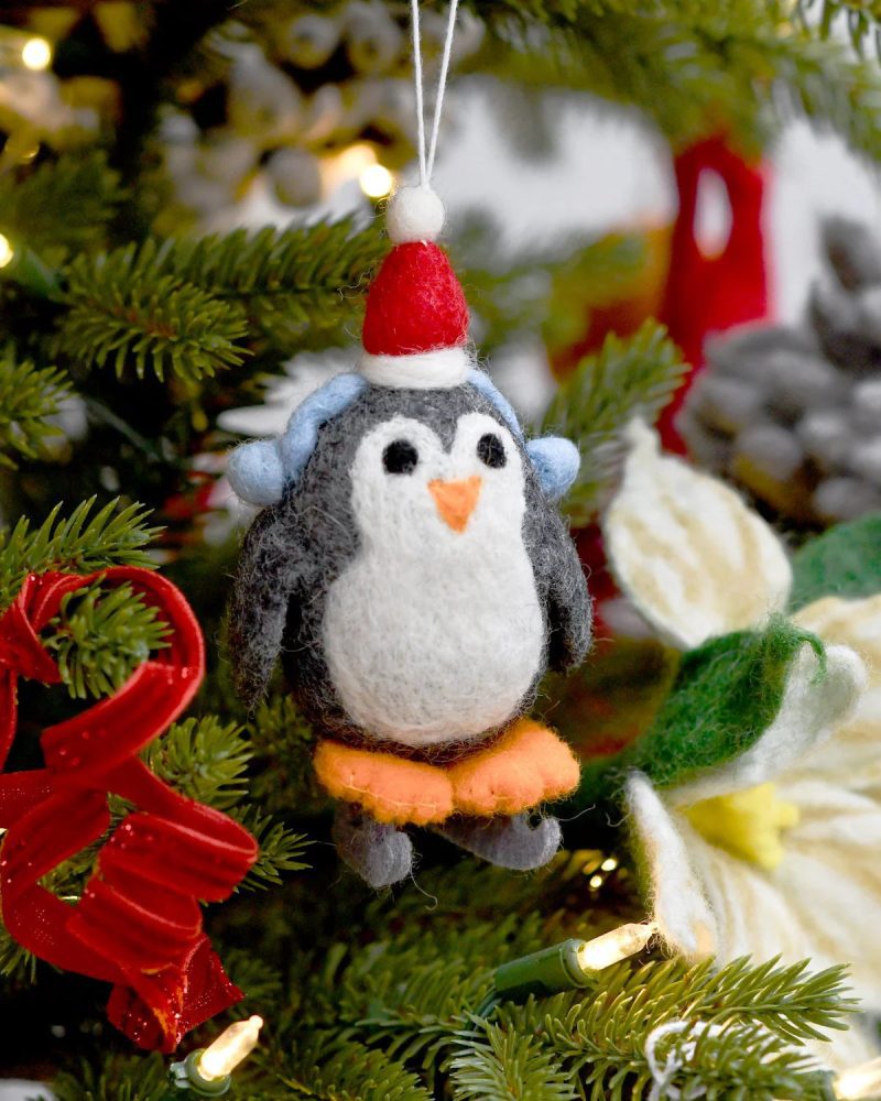 Felt Penguin Ornament