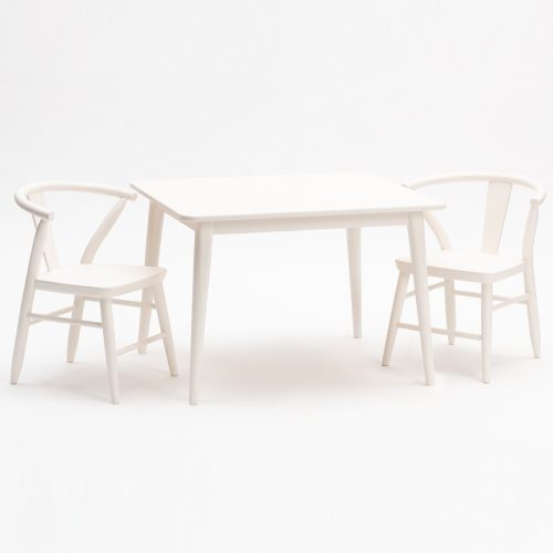 MIlton and Goose Crescent Childrens Table Chairs White