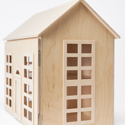 Milton and Goose Hudson Dollhouse Natural Wood Side