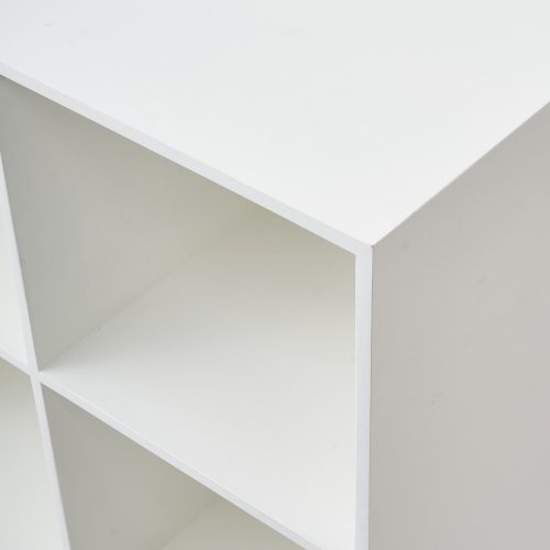 Milton and Goose Wooden Cubby Bookshelf White Detail