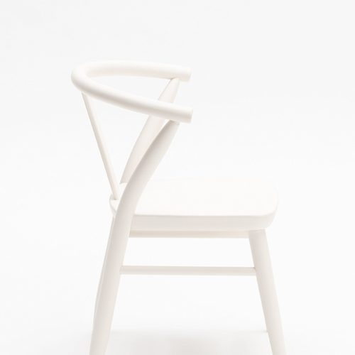 Milton and Goose Wooden Kids Chairs White Side