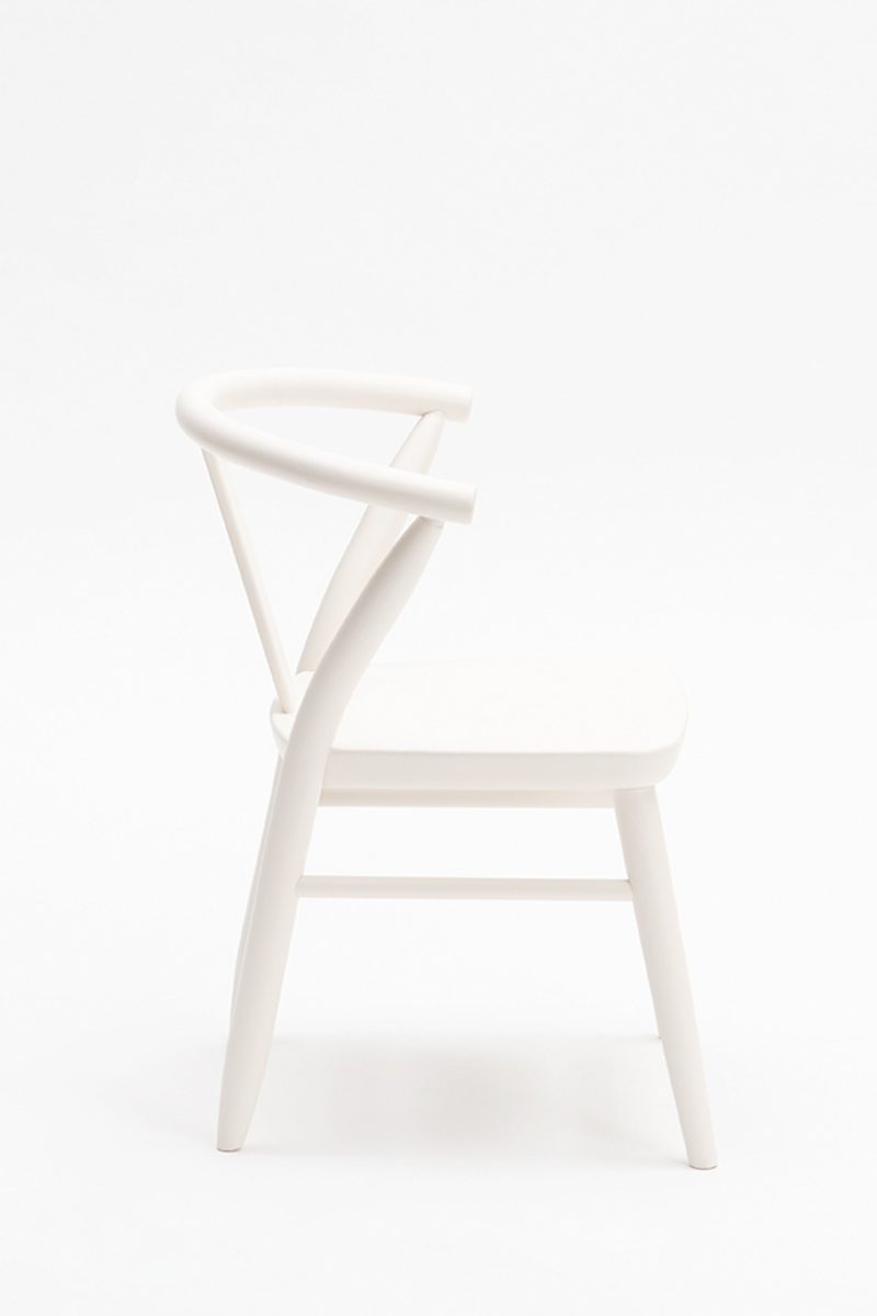 Milton and Goose Wooden Kids Chairs White Side