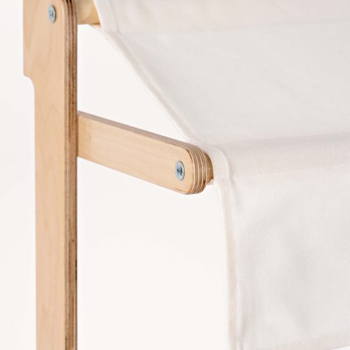 Milton and Goose Wooden Market Stand Natural White Canopy Closeup