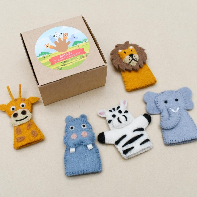 SafariAnimals FingerPuppetSetof5