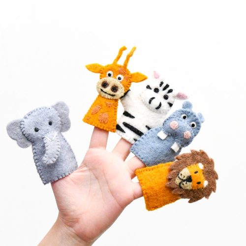 SafariAnimals FingerPuppetSetof5 2