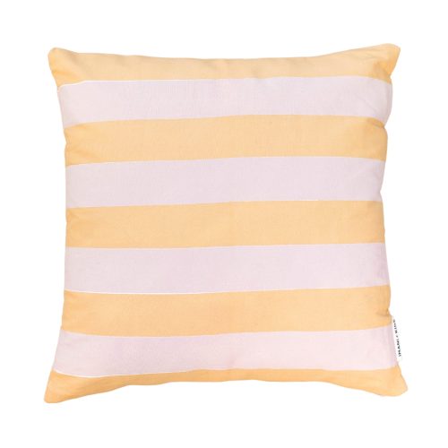 StripedPillowCover peach pink