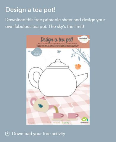 Birdie Tea Set Printable