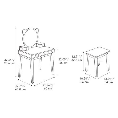 TL8821 forest dressing table size