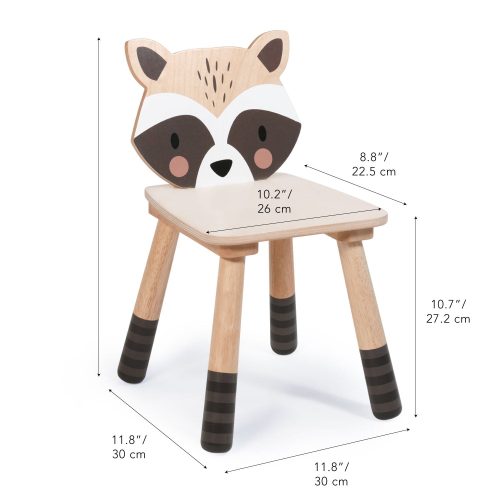 TL8824 forest raccoon chair size