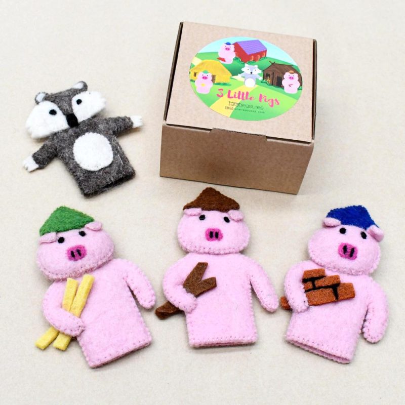 ThreeLittlePigs FingerPuppetSetof42