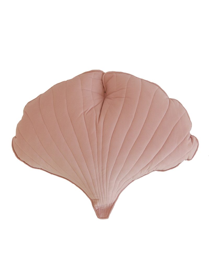 Velvetginkgoleafpillowpowderpink