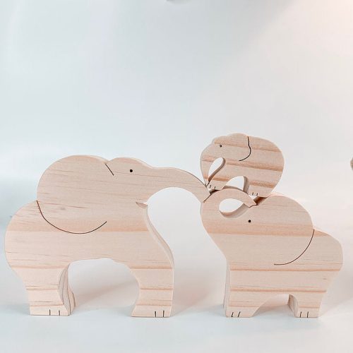 WoodenElephantFamilyPuzzle6