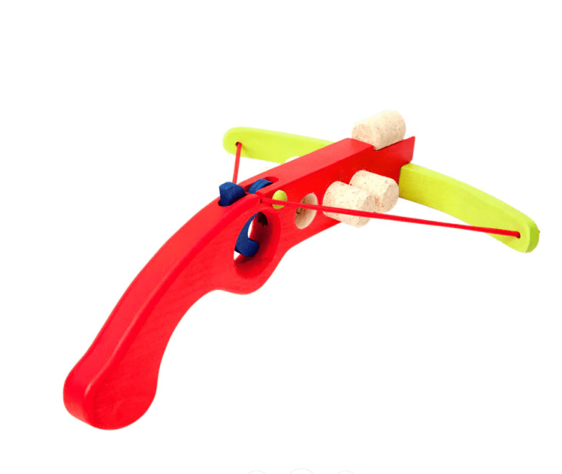 WoodenToyCrossbow Red2