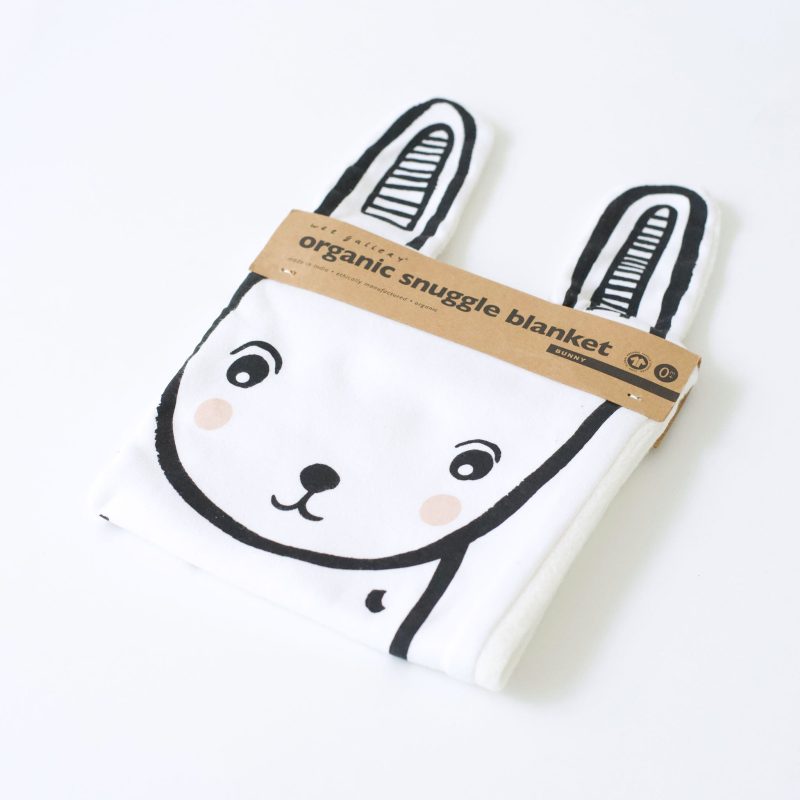 baby organic cotton snuggle blanket adorable bunny cover