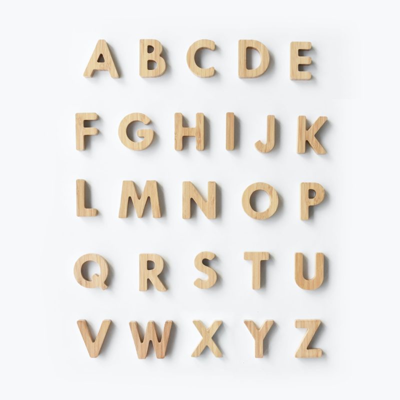 bamboo wooden alphabet letter learning spelling 3