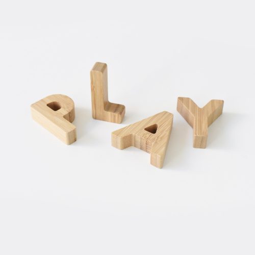 bamboo wooden alphabet letter learning spelling 5