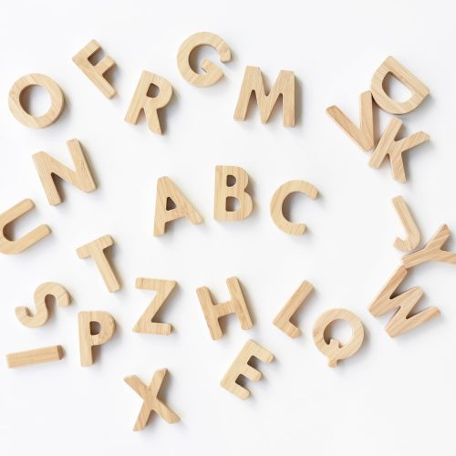 bamboo wooden alphabet letter learning tool 1